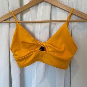 F21 mustard yellow bralette